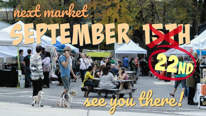 September’s Market Will Be This Saturday