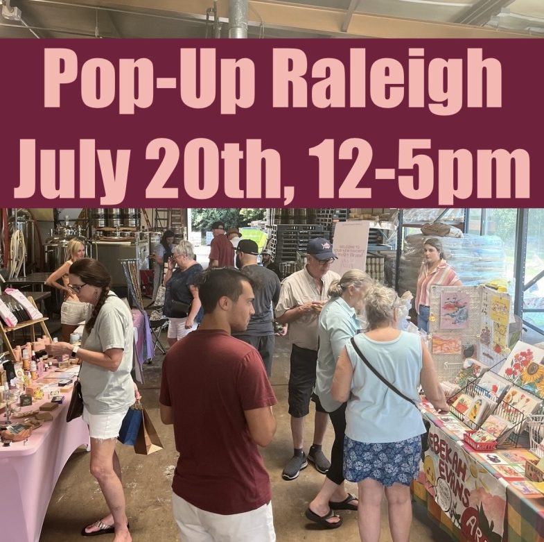 Pop-Up Raleigh is Saturday, July 20th