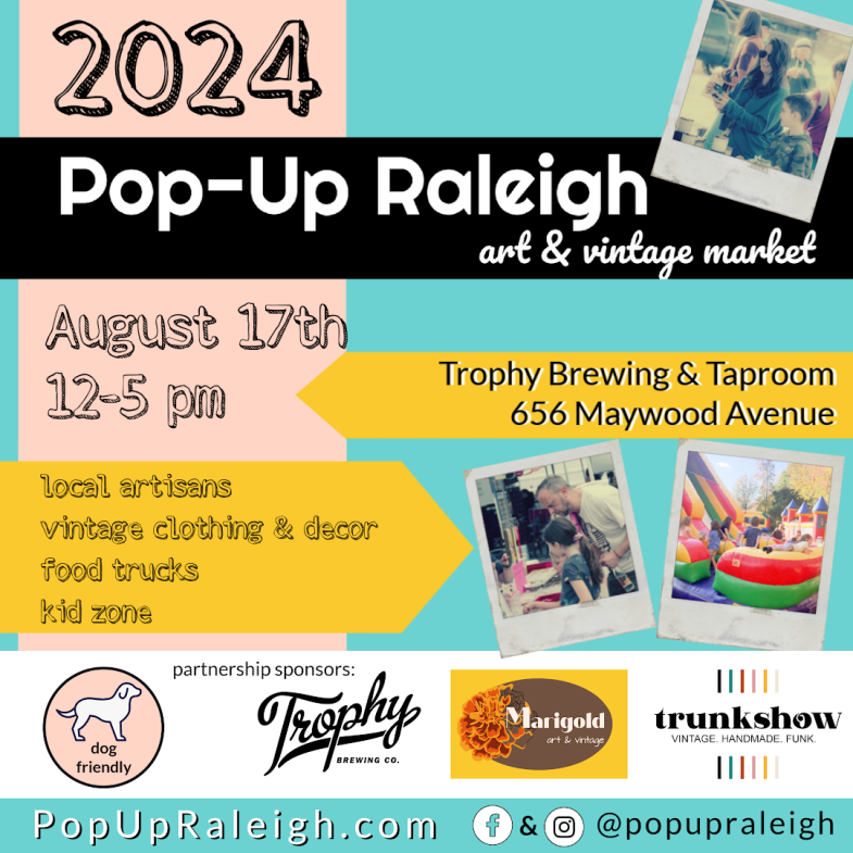 Pop-Up Raleigh is Saturday!